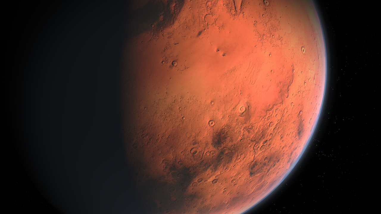Mars Planet Close Up